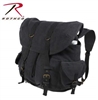 Rothco Vintage Weekender Canvas Backpack Black