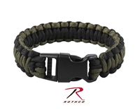 Rothco Deluxe Paracord Bracelets - Black / Olive