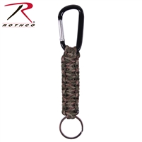 Rothco Paracord Keychain with Carabiner - Woodland