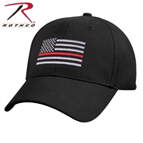 Rothco Thin Red Line Low Profile Cap - Black