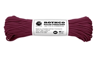 Rothco Nylon Paracord Type III 550 LB 100FT - Burgundy