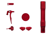 A red color accent kit for Shocker ERA paintball markers.