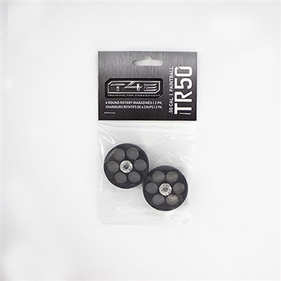 A 2-pack of magazines for the T4E TR50 paintball pistol.