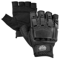 Valken V-Tac 1/2 Finger Plastic Gloves - Small / Medium - Black