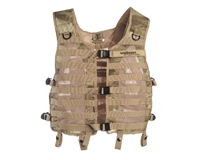 The Valken V-Tac Tango II vest gives you the most comfortable and versatile woodsball and scenario paintball vest possible. This fully adjustable vest is compatible with MOLLE pouches and has D-Rings for one-point slings.