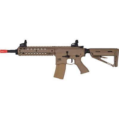 A Valken ASL Mod-M airsoft rifle in desert tan.