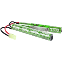 A Valken Energy 9.6v 1600mAh split-style battery for airsoft AEGs / rifles