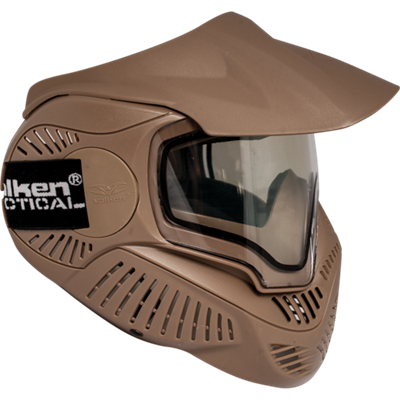 Valken Paintball MI-7 Goggle/Mask with Dual Pane Thermal Lens - Tan