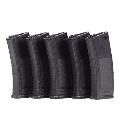 Valken RMAG Hi-Cap Thermold 300 Round Magazine 5 Pack - Black