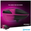 A Virtue Spire V electronic paintball loader in the pink black fade colorway.