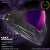 A Virtue VIO Ascend paintball mask in the Purple Skull LE colorway.
