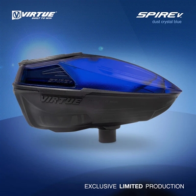 Virtue Spire V Electronic Paintball Loader - Dust Crystal Blue Black