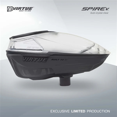 Virtue Spire V Electronic Paintball Loader - Dust Crystal Clear Black