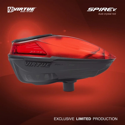 Virtue Spire V Electronic Paintball Loader - Dust Crystal Red Black