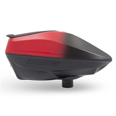 A Virtue Spire IR2 electronic paintball hopper.