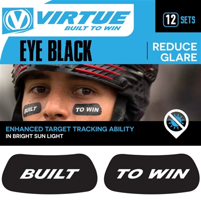 Virtue Built To Win Eye Black - Pack of 12