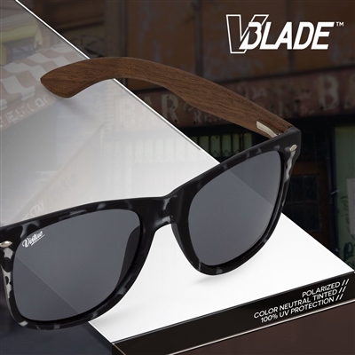 Virtue V-Blade Sunglasses - Dark Walnut Tortoise