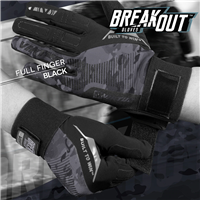 Virtue Breakout Rip-Stop Full Finger Gloves - Black Camo - XL