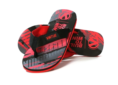 Virtue Onset Flip Flops - Graphic Red