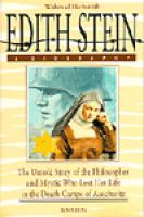Edith Stein a Biography