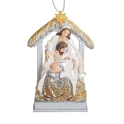 Holy Family with Stable Ornament  63356