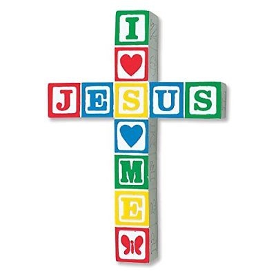 Jesus Loves Me Wall Cross