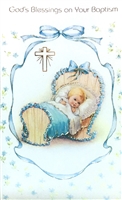God's Blessings on Your Baptism Greeting Card 11-6002