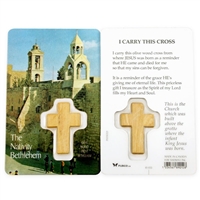 I Carry This Cross Holy Card with Medal 10-035