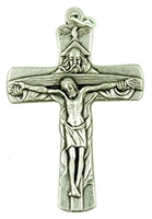 3â€  Silver Holy Trinity Crucifix