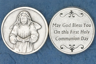 First Communion Girl Pocket Token (Coin) 171-25-0086
