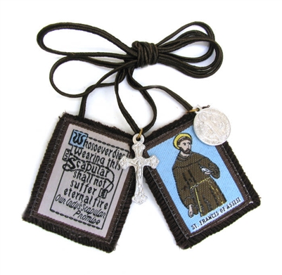 St. Francis of Assisi Brown Scapular