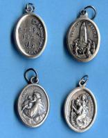 1" Patron Saint Oxidized Medals