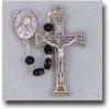 Immaculate and Sacred Heart Black Rosary