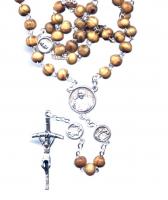  Wood Bead Pope Francis Rosary