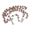 Pink CLOISONNE BEAD ROSARY 26-672-06