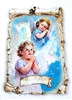 Girl with Angel Wall Plaque