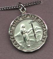 St. Kateri Tekakwitha 1.9cm Sterling Silver Medal