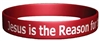Jesus Is the Reason for the Season Silicone Bracelet