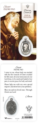 Healing Saints:  Saint Padre Pio Holy Card