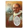 Saint Paul VI Holy Card with Medal C1122