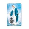 The Hail Mary Our Lady of Grace Holy Card with Medal C102