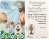First Communion Keepsake Girl Laminated Holy Card C129