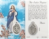 The Salve Regina Holy Card with Medal C137