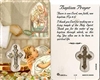 Baptism Prayer Holy Card with Medal C139