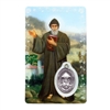 Saint Charbel's Intercession Holy Card with Medal C150