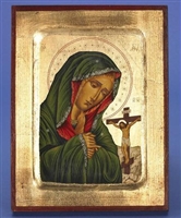 Mater Delorosa Virgin Mary of Sorrows Gold Leaf Icon 136-60-0203