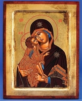 Our Lady of Vladimir Gold Leaf Icon 136-60-10130