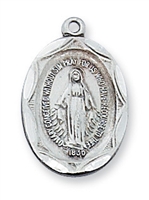 Sterling Silver Miraculous Medal L1603MI