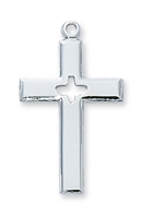 Holy Spirit Sterling Silver Cross L7017