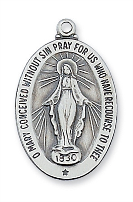 Sterling Silver Miraculous Medal L461MI